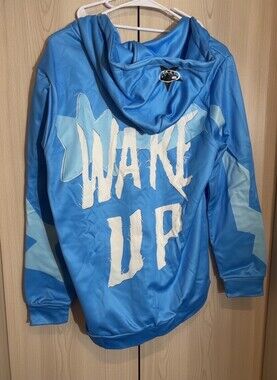 Unbranded Blue Wake Up Full Zip Hoodie M